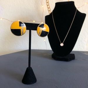 Vintage | L. Bott Geometric Gold Plated Earrings